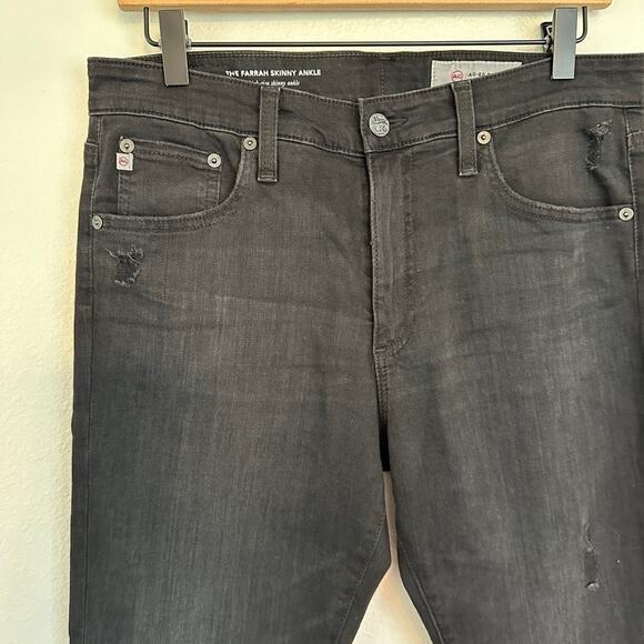 AG Jeans The Farrah Skinny Ankle Distressed Ag-Ed High Rise Pockets Jeans 30R - Picture 3 of 13